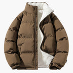 Women's Fleece-Lined Puffer Jacket with Hood