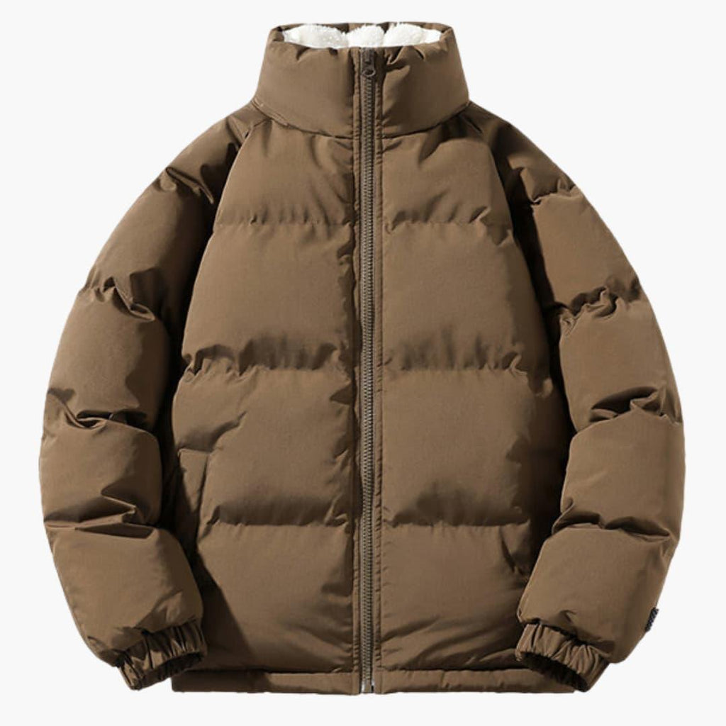 Women's Fleece-Lined Puffer Jacket with Hood