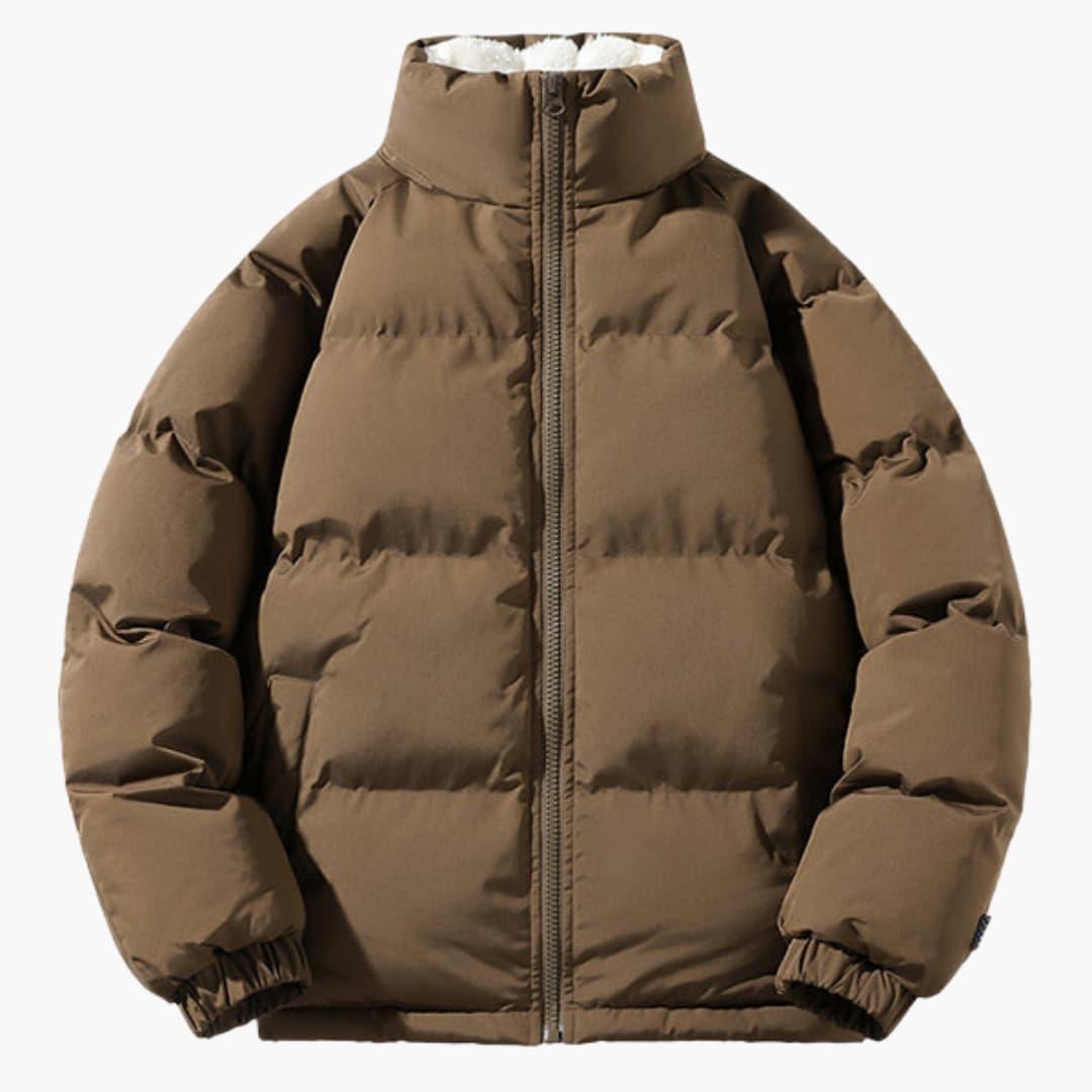 Women's Fleece-Lined Puffer Jacket with Hood