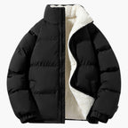 Women's Fleece-Lined Puffer Jacket with Hood