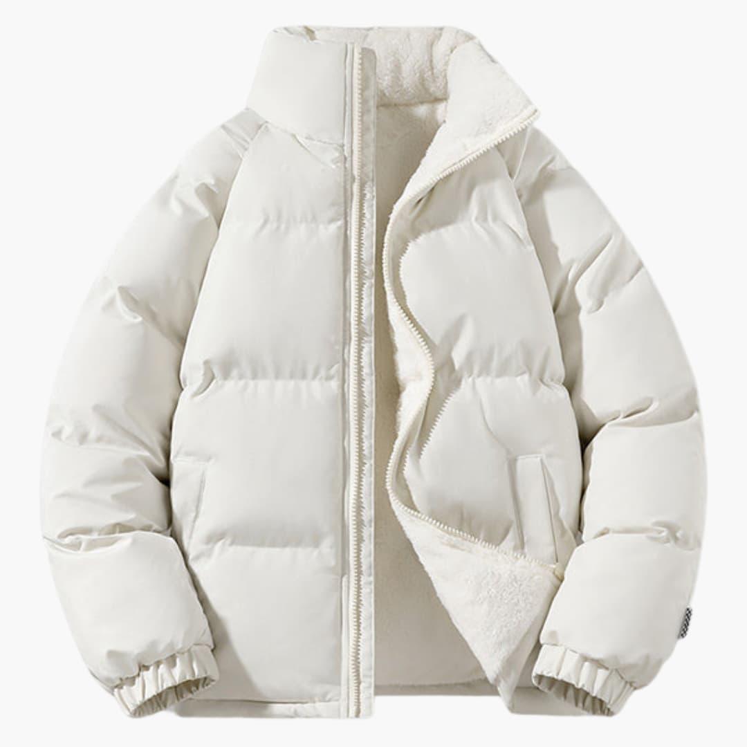 Women's Fleece-Lined Puffer Jacket with Hood
