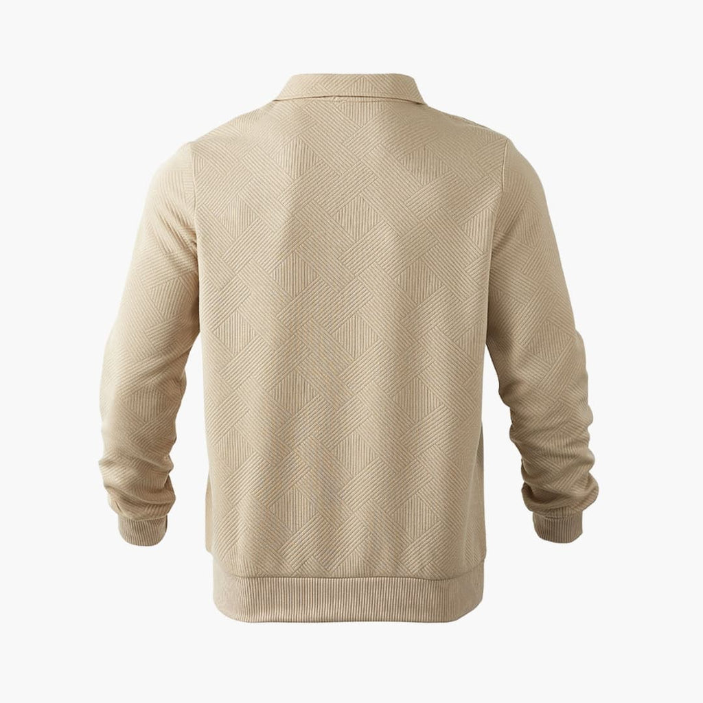 Men's Half-Zip Sweater with Collar