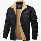 Men's Sherpa Button-Up Jacket – Fleece