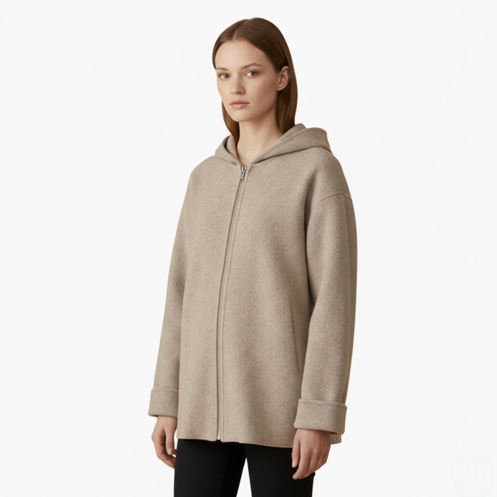 Women's Hooded Zip-Up Jacket – Lightweight