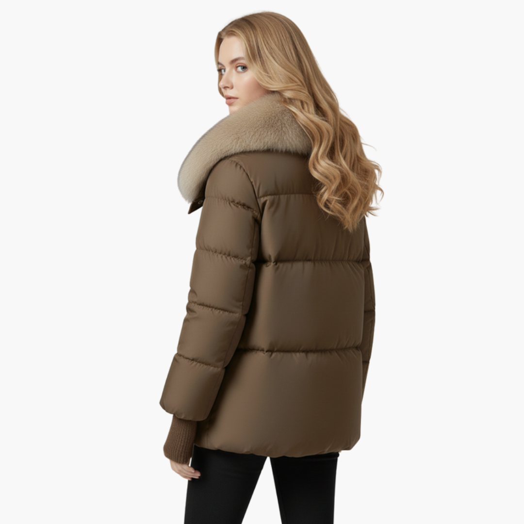 Women's Faux Fur Collar Puffer Jacket