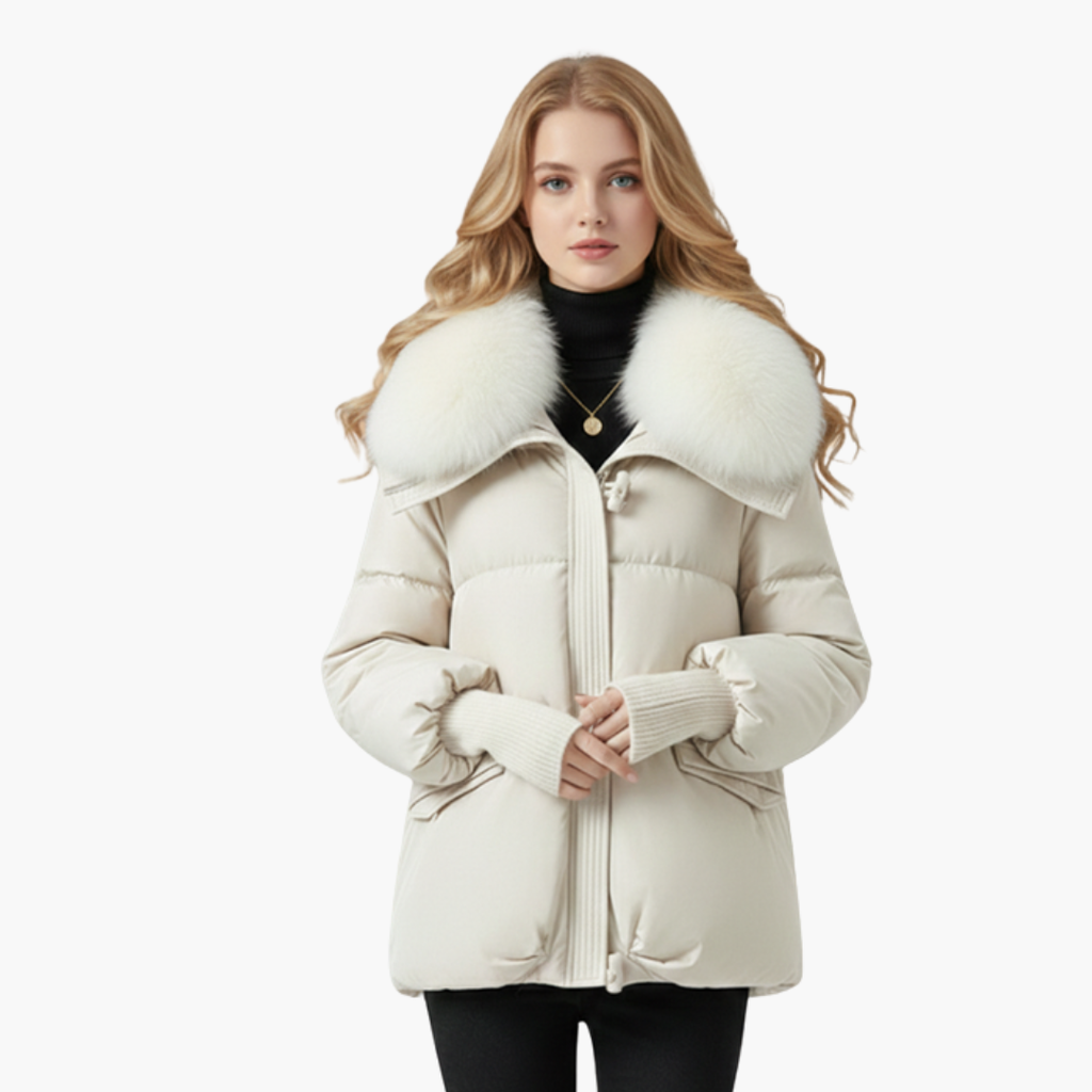 Women's Faux Fur Collar Puffer Jacket