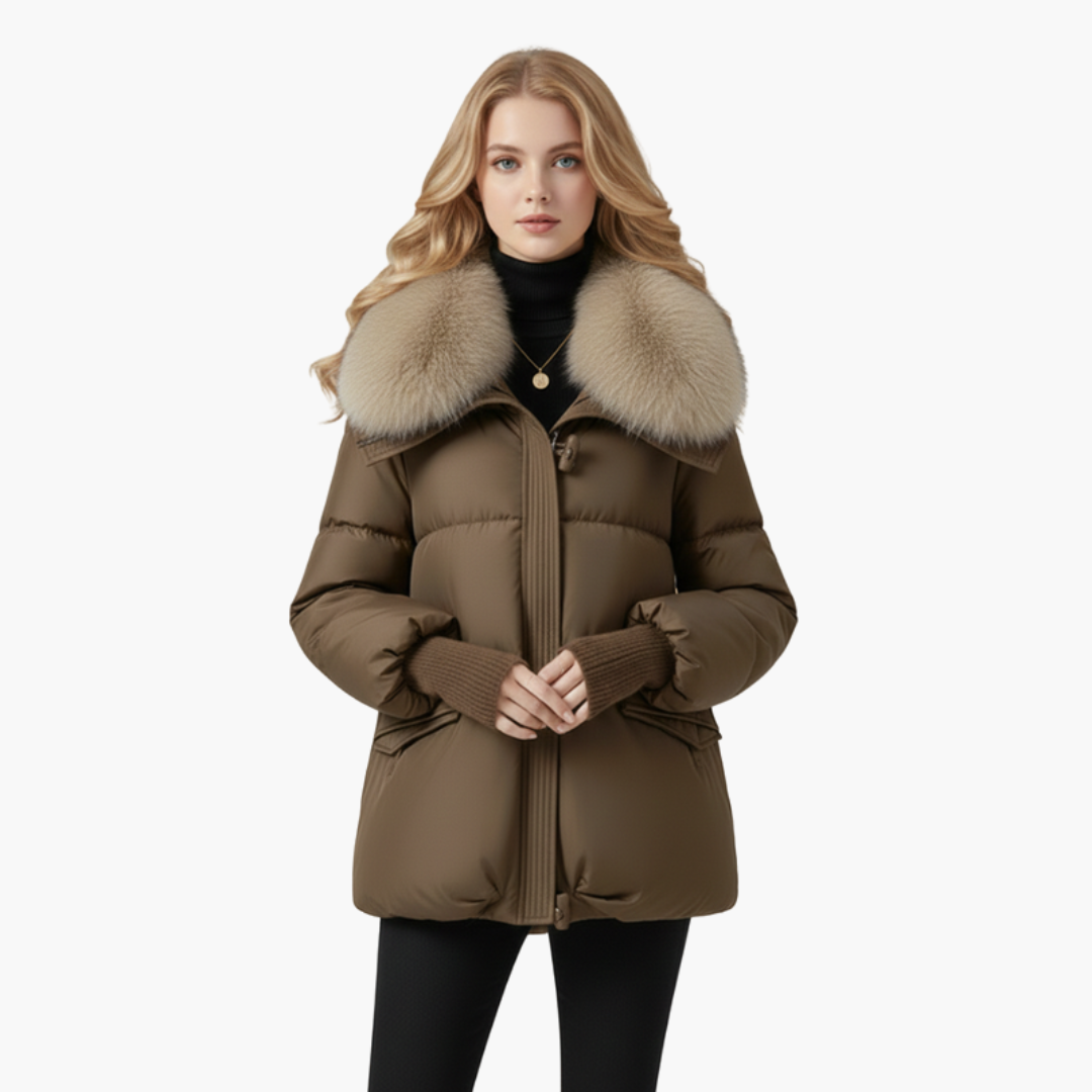 Women's Faux Fur Collar Puffer Jacket