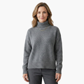 Women's Ribbed Turtleneck Sweater – Slim Fit